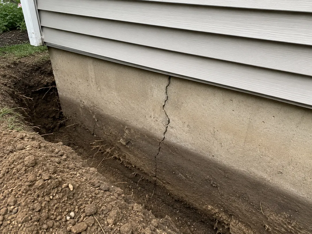Foundation Crack Before